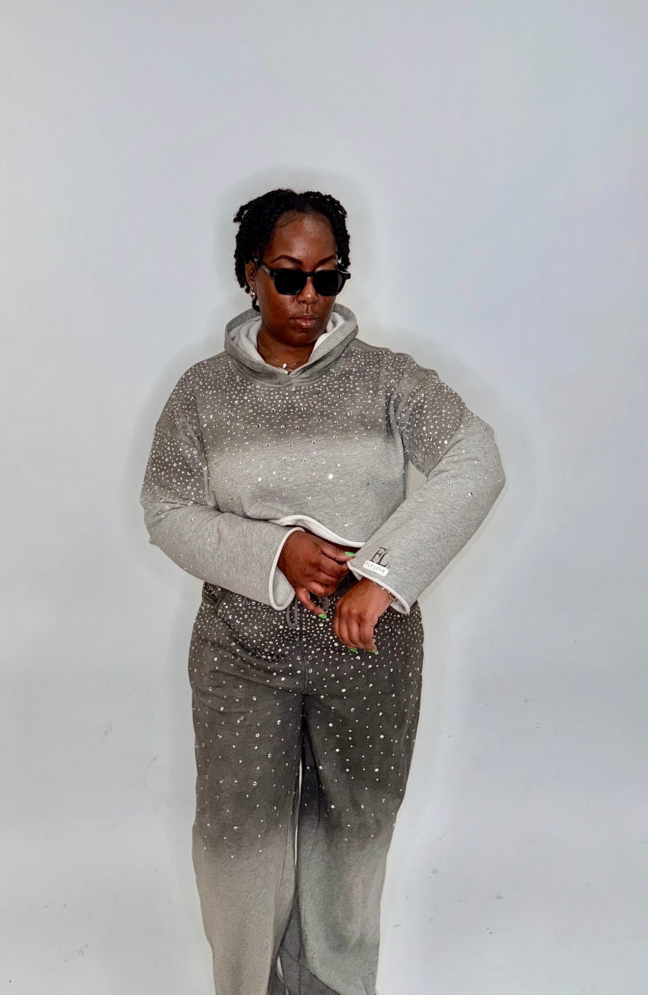 Fly Rhinestone Jogger