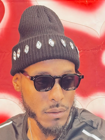 Lucky Star Rhinestone Beanie