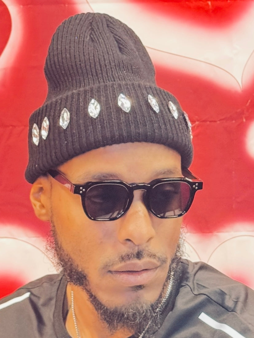 Lucky Star Rhinestone Beanie